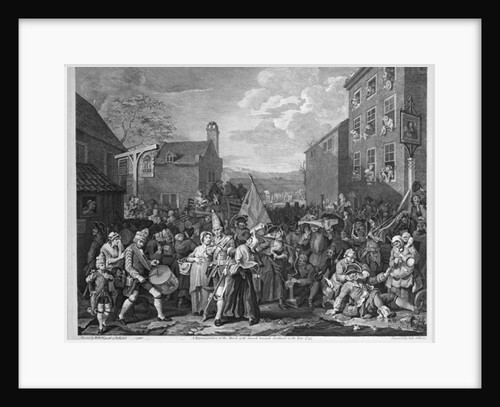 A Representation of the March of the Guards towards Scotland in the Year 1745, published 1750 by William Hogarth