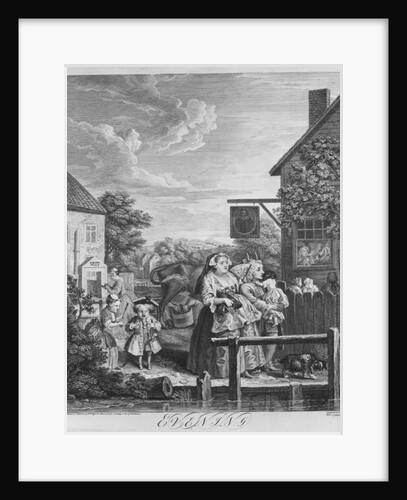 Times of the Day, Evening, 1738 by William Hogarth