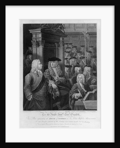 The House of Commons in Walpole's administration by William Hogarth