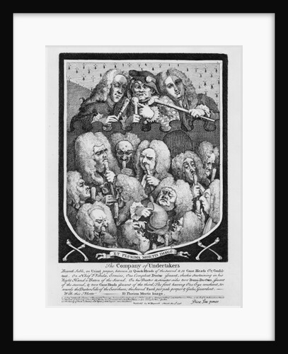 Company of Undertakers, 1736 by William Hogarth