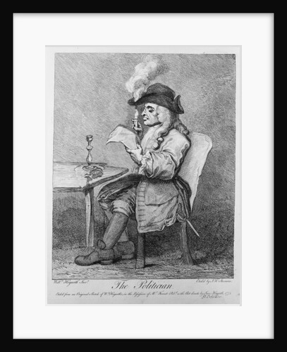 The Politician, etched by John Keyse Sherwin, 1775 by William (after) Hogarth