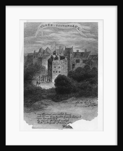 The Globe Theatre, Bankside, Southwark, after a drawing from 'Pennant's London', first published 1793, engraved by James Stow, published 1812 by English School