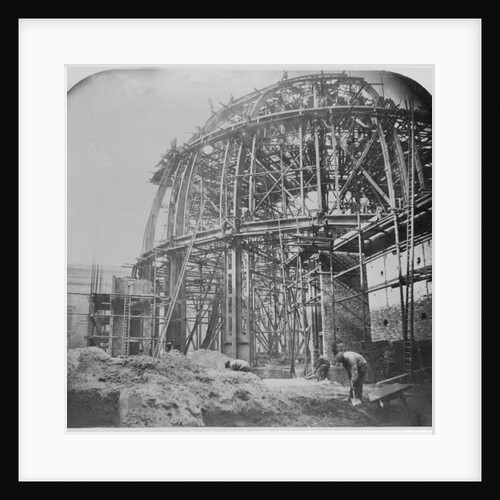 Construction of the British Museum Reading Room, 1854-57 by English Photographer