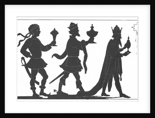 Silhouette of the Three Kings by English School