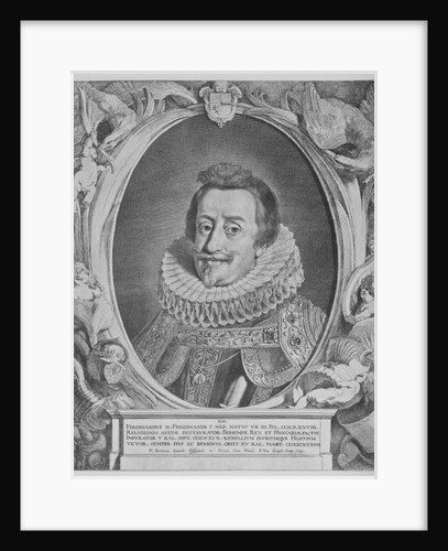 Ferdinand II, Holy Roman Emperor, engraved by Pieter van Sompel, 1644 by Pieter Claesz (after) Soutman