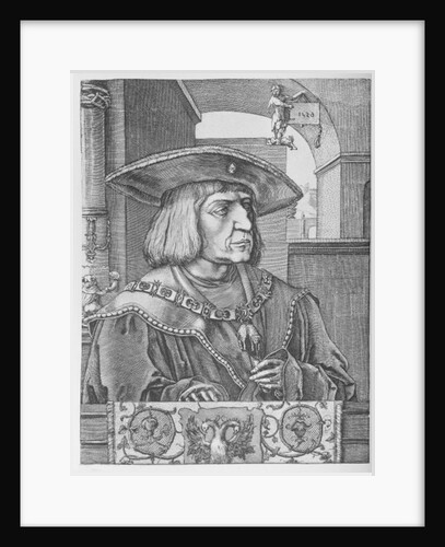 Emperor Maximilian I by Lucas van (after) Leyden