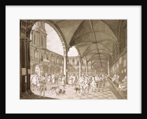 Interior of the Royal Exchange, London, 1788 by Francesco Bartolozzi