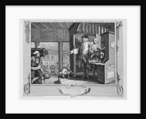 The Industrious 'Prentice a Favourite and Entrusted by his Master by William Hogarth