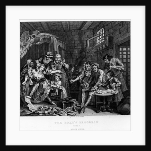 Scene VII: The Rake in Prison, 1735 by William (after) Hogarth