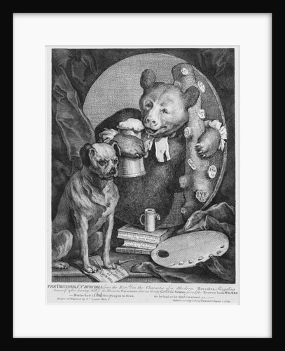 The Bruiser Charles Churchill, once the Reverend, in the Character of a Russian Hercules, 1763 by William Hogarth