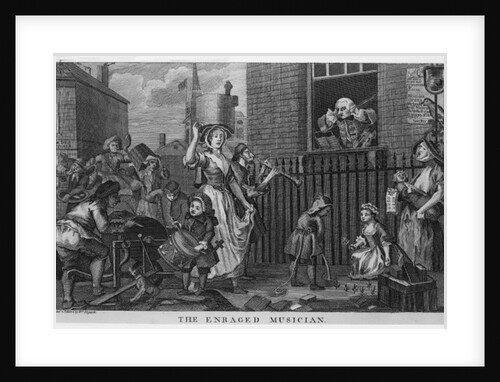 The Enraged Musician by William Hogarth