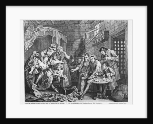 Scene VII: The Rake in Prison, 1735 by William Hogarth