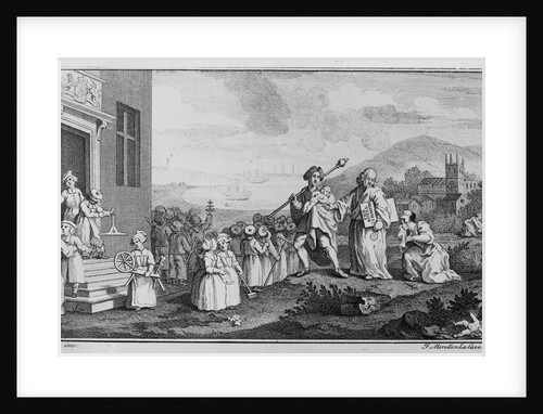 The Foundlings, engraved by Francois Morellon La Cave, 1739 by William (after) Hogarth