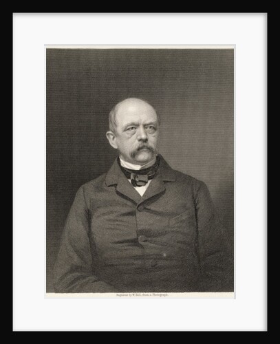 Portrait of Otto von Bismarck engraved by William Holl from a photograph, pub. by William Mackenzie by Anonymous