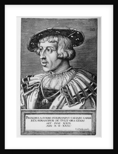 Portrait of Ferdinand I of Habsburg, 1531 by Barthel Beham
