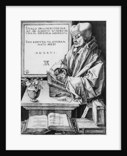 Desiderius Erasmus of Rotterdam, 1526 by Albrecht Dürer or Duerer