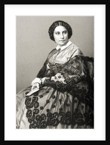 Madame Caroline Marie Felix Miolan-Carvalho engraved by D.J. Pound from a photograph by John Jabez Edwin Paisley (after) Mayall