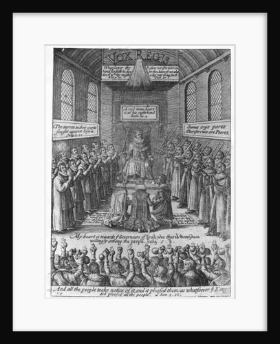 Frontispiece to 'Vox Regis' by Thomas Scott, c.1624 by English School