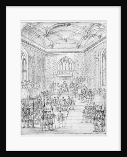 Henry VIII receiving Montmorency, the French Ambassador, at Hampton Court by William Kent