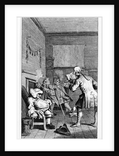 Corporal Trim reading a sermon by William Hogarth