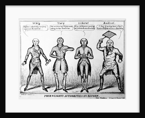 Four Weighty Authorities on Reform, 1831 by Charles Jameson Grant