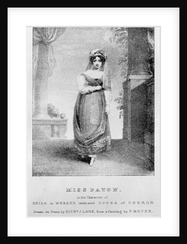 Mary Ann Paton as Reiza in Weber's 'Oberon' by Frederick Meyer