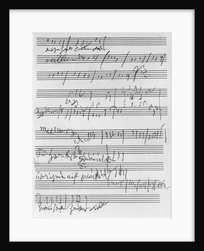 Handwritten musical score by Ludwig van Beethoven