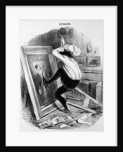 Ungrateful country, you shall not have my masterpiece, 1840 by Honore Daumier