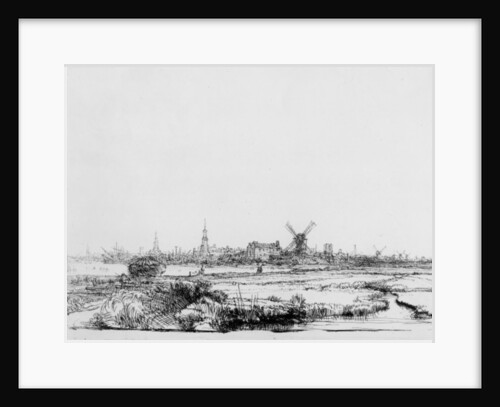 View of Amsterdam, c.1640 by Rembrandt Harmensz. van Rijn