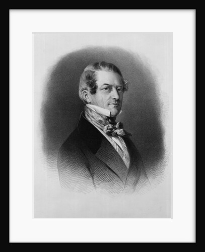 Christian Friedrich, Baron Stockmar, engraved by Thomas Fairland by Franz Xaver (after) Winterhalter