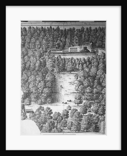 Boscobel House and Park, 1651 by Wenceslaus Hollar
