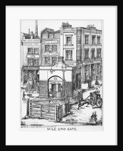Mile End Gate, c.1866 by English School