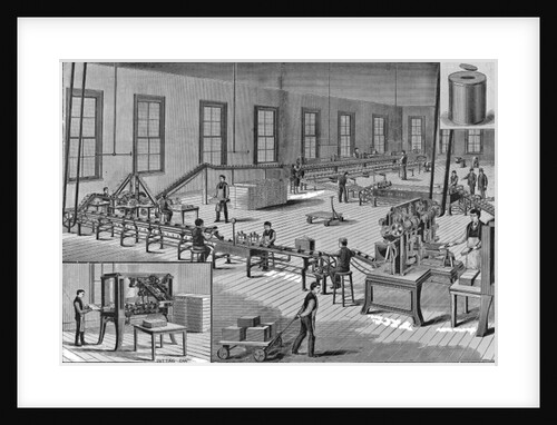 Norton's improved automatic machinery for making tin cans, c.1901 by American School
