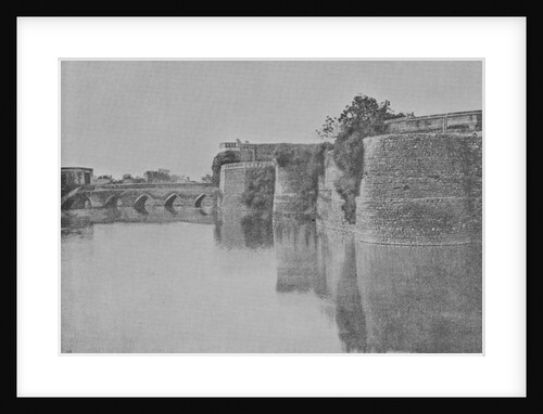 The fort surrounded by canal, Bharatpur by Raja Deen Dayal (after)