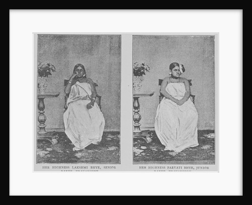 Two Ranis of Travancore by (after) Indian photographer
