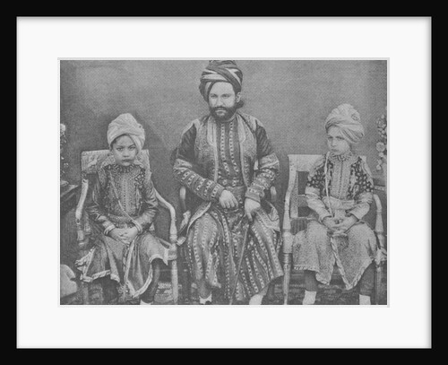 Son-in-Law and Grandsons of Sultan Shah Jahan, Begum of Bhopal by (after) English photographer