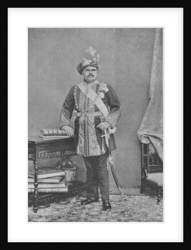 Maharaja Takhtsinhji of Bhavnagar by English photographer