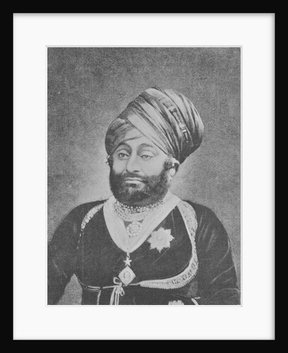 Maharaja Mansinhji II, Raj Sahib of Dhrangadhra by (after) English photographer