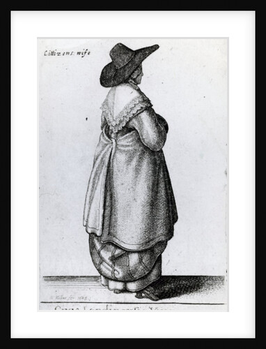 Wife of a Citizen of London, 1643 by Wenceslaus Hollar