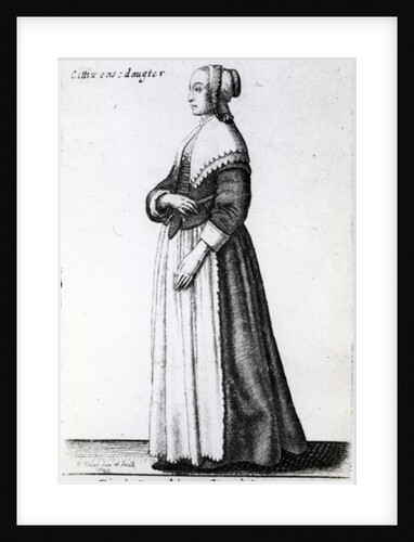 London Citizen's Daughter, 1643 by Wenceslaus Hollar