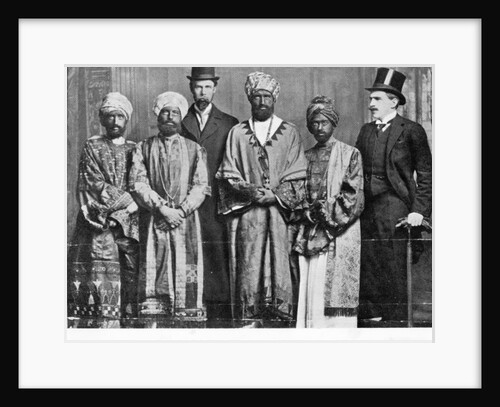 The Emperor of Abyssinia and his Suite, The Dreadnought Hoax, 7th February 1910 by English Photographer