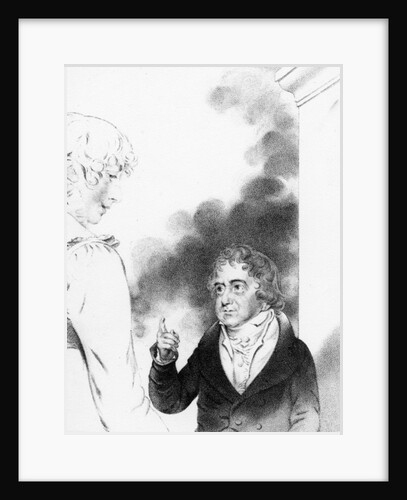 Count Jozef Boruwlaski with the artist's daughter, Isabella Chloe Downman by John (after) Downman