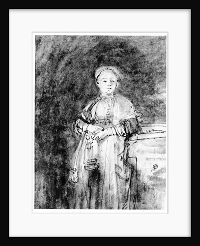 Woman with a Candle, c.1631 by Rembrandt Harmensz. van Rijn