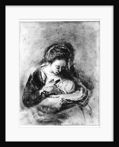 Mother and Child, c.1655 by Nicolaes Maes