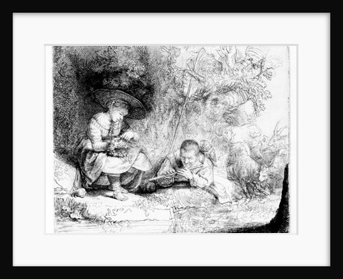 The Flute Player, 1642 by Rembrandt Harmensz. van Rijn