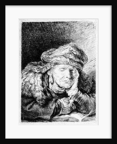 An Old Woman Sleeping, etched by Francesco Novelli, c.1790 by Rembrandt Harmensz. van Rijn (after)