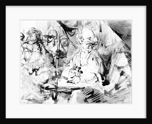 Pilate washing his hands, c.1665 by Rembrandt Harmensz. van Rijn (school of)