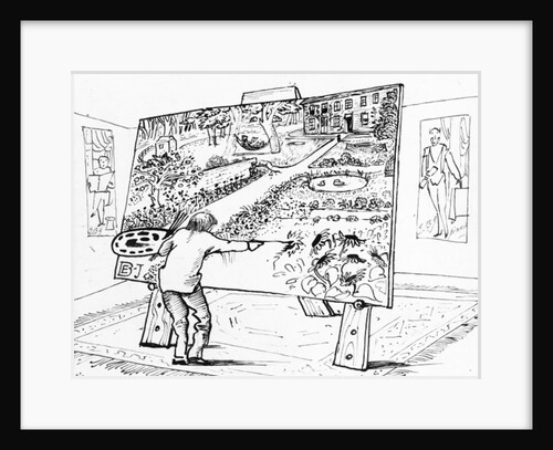 Burne-Jones at his easel, c.1885 by Edward Coley Burne-Jones