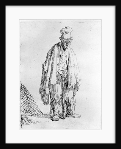 Beggar in a high cap, c.1630 by Rembrandt Harmensz. van Rijn