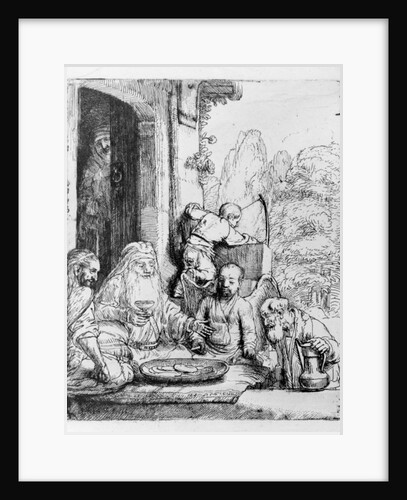 Abraham entertaining the angels, 1656 by Rembrandt Harmensz. van Rijn